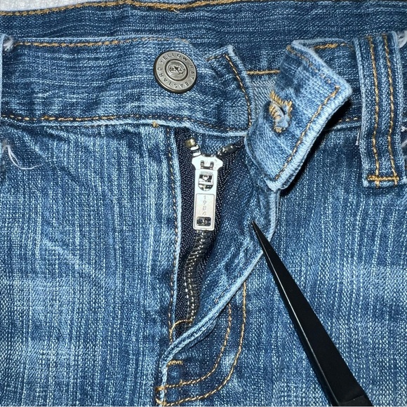 Brandy Melville Micro Mini Denim Skirt Medium Wash Blue Size Small Y2K J Galt - Picture 3 of 6